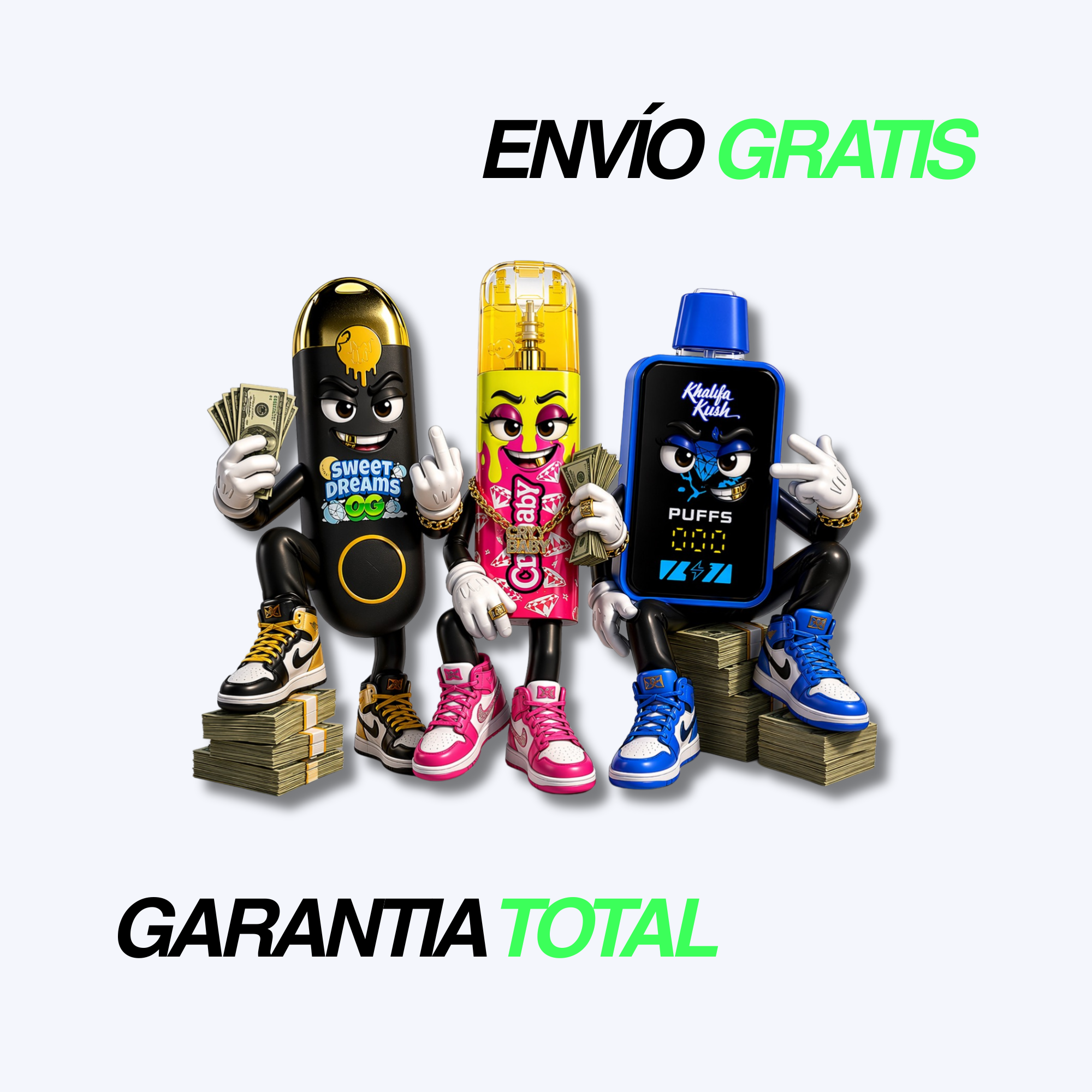 ¡Pack de 3 piezas mixtas con seguro!